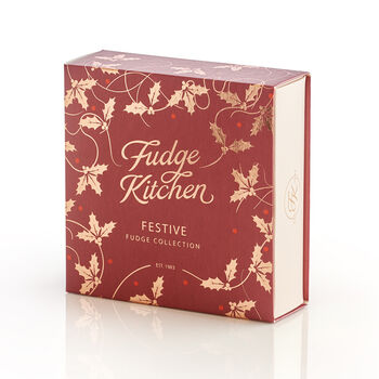 Christmas Festive Fudge Selection Nine Piece Gift Box, 2 of 3
