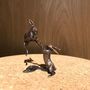 Miniature Bronze Boxing Hares Sculpture 8th Anniversary, thumbnail 2 of 12
