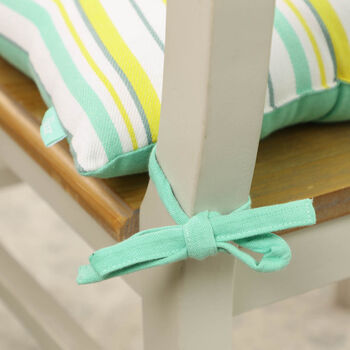 Pastel Striped Dining Seat Pads, 5 of 8