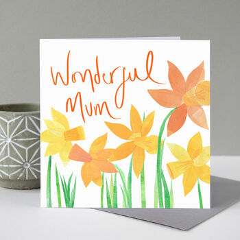 Wonderful Mum Daffodils Card, 4 of 6
