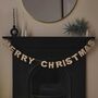 Blush Pink Felt Merry Christmas Bunting, thumbnail 1 of 3