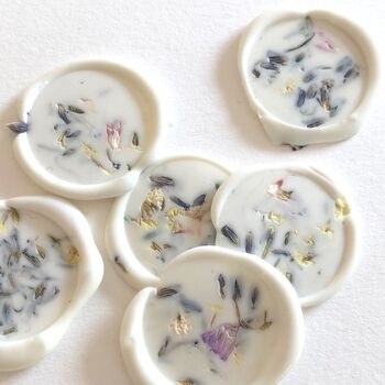 Confetti Dried Petal White Peel And Seal Wax Seals, 2 of 12