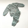 Childrens Organic Cotton Easter Bunny Ears Tracksuit, thumbnail 1 of 5