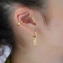 Gemstone Mini Pebble Hoop Earrings, thumbnail 2 of 12
