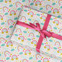 Rainbow Sky Wrapping Paper Roll Or Folded, thumbnail 1 of 2