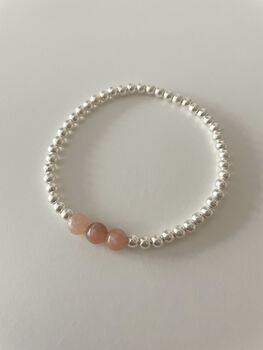 Handmade Silver Sunstone Bracelet, 7 of 7
