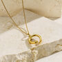 Birthstone Open Flow Pendant Necklace, thumbnail 3 of 12