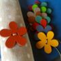 Set Of Six Leather Flower Napkin Rings, thumbnail 4 of 8