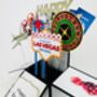 Las Vegas Themed 3D Birthday Card, thumbnail 6 of 6