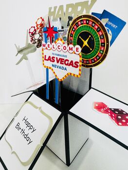 Las Vegas Themed 3D Birthday Card, 6 of 6