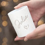 Personalised Love Heart Glass Candle Holder, thumbnail 4 of 8