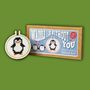 Waddle I Do Without You Mini Cross Stitch Kit, thumbnail 1 of 4