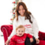 Ladies First Christmas Personalised Sweatshirt Jumper, thumbnail 4 of 6