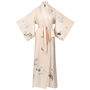 Silk Kimono Dressing Gown Royal Peacock | Pink, thumbnail 5 of 9
