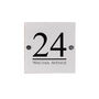 Personalised Light Grey Acrylic House Name And Number Sign New Home, thumbnail 3 of 4