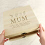 Personalised Engraved Floral Wooden Keepsake Box, thumbnail 1 of 4