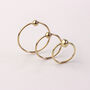 9ct Solid Gold Ball Helix Nose Ring, thumbnail 1 of 5