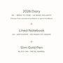 Personalised Stationery Gift Bundle: 2026 Diary, Notebook And Pen Set, thumbnail 6 of 12