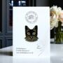 Black Cat Club Enamel Lapel Pin Badge, thumbnail 3 of 9