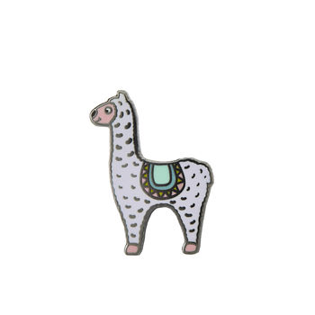 Llama Enamel Pin Badge, 2 of 4