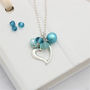 Silver Heart Necklace In Many Colours, thumbnail 7 of 12