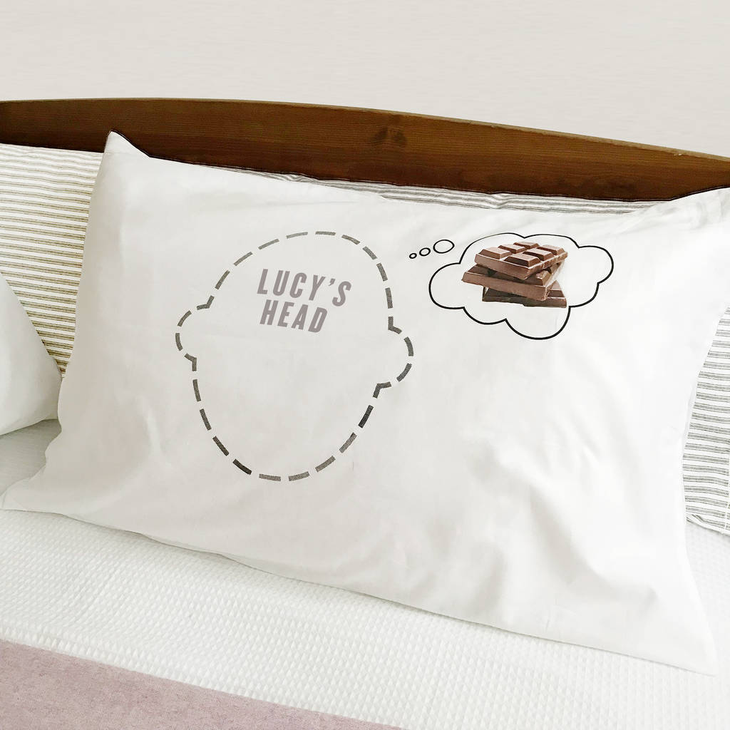 Personalised Pillowcase For Chocolate Lovers, 1 of 3