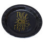 Halloween Gold Foiled Trick Or Treat? Party Plate, thumbnail 2 of 2