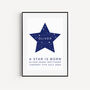 Personalised 'A Star Is Born' New Baby Print, thumbnail 1 of 7
