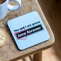 'Love Forever' Oasis Style Coaster, thumbnail 1 of 3