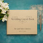 Decorative Text Design Personalised Wedding Guest Book, thumbnail 4 of 11