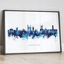 Cambridge Skyline Cityscape Vintage Art Print, thumbnail 12 of 12