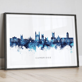 Cambridge Skyline Cityscape Vintage Art Print, 12 of 12