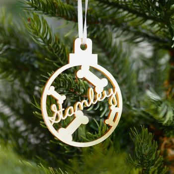 Personalised Pet Christmas Bauble, 2 of 6