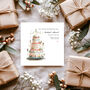 Personalised Whimsical Wedding Cake Card, thumbnail 2 of 3