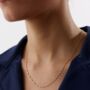 9ct Solid Gold Twisted Singapore Chain Necklace, thumbnail 3 of 5