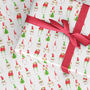 Christmas Gnomes Wrapping Paper Roll Or Folded, thumbnail 1 of 3