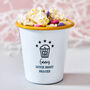 Personalised Coloured Enamel Snack Pot For Her, thumbnail 3 of 4