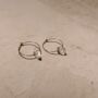 Thea Handmade Quartz Hoop Earrings, thumbnail 3 of 4