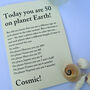 Personalised Space Age Birthday Card, thumbnail 2 of 3