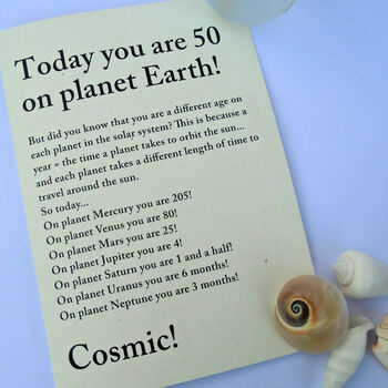 Personalised Space Age Birthday Card, 2 of 3