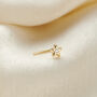 Cz Star 9ct Gold Nose Stud, thumbnail 2 of 5