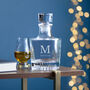Monogrammed Round Glass Decanter, thumbnail 3 of 4