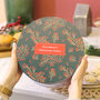 Personalised Christmas Floral Tin Gift For The Home, thumbnail 2 of 6