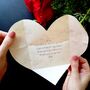 Personalised Origami Valentine Heart Letter Photo Gift, thumbnail 3 of 8