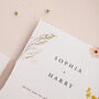 Pressed Flowers Wedding Invitation Suite, thumbnail 2 of 12