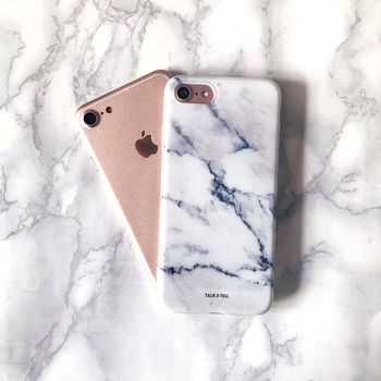 Set Of Two White And Black Marble iPhone Cases, 3 of 6