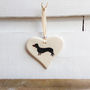 Smooth Haired Dachshund Hanging Heart, thumbnail 5 of 7