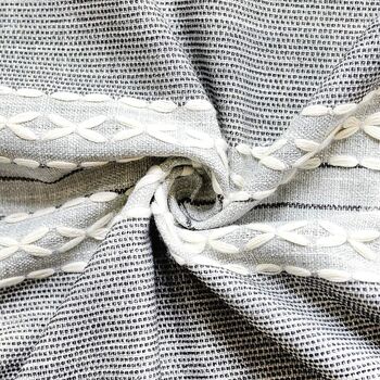 Blue Gray Cotton Linen Rectangular Table Cloth, 6 of 7