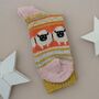 Wool Blend Sheep Socks In Mustard Yellow, thumbnail 2 of 2