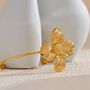 Monaco Fl’or Gold Anemone Flower Bangle Bracelet, thumbnail 1 of 3